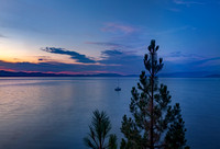 Lake Tahoe lone ship