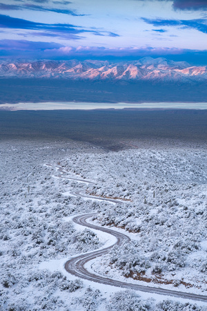 Saguaro Snow Highway.  SR 288, AZ. V