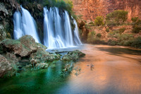 Navajo Falls color refection