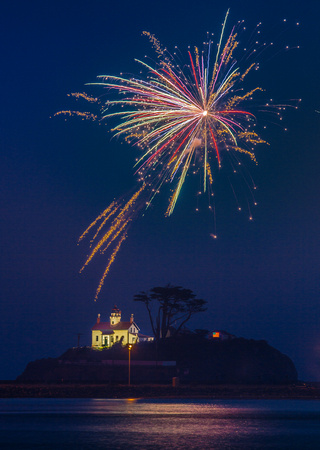4th of July, Battery Point Lighthouse, California, Crescent City, fireworks