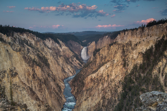 Yellowstone Falls sunrise-132