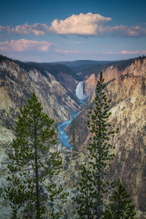 Yellowstone Falls sunrise-186