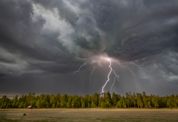 Cabin Monsoon Lightning Strike